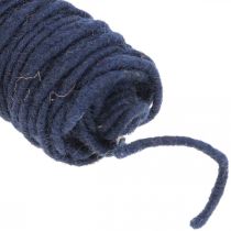 Product Wick thread felt cord, felt cord, wool cord blue 55m