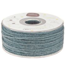 Product Wick thread wool cord felt cord blue gray Ø3mm 100m