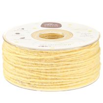 Product Wick thread wool cord felt cord wool thread yellow Ø3mm 100m