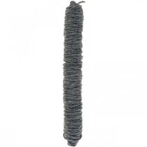 Wick thread felt cord, felt cord, wool cord mottled blue 55m