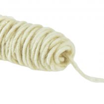 Product Wick thread wool cord wool thread felt cord cream L55m