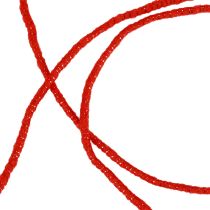 Product Wool thread with wire felt cord glitter red Ø5mm 33m