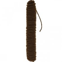 Wick thread felt cord dark brown 55m
