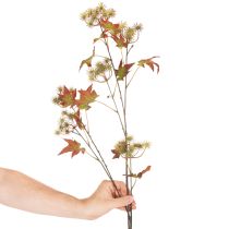 Product Artificial Amber Tree Branch with Autumn Leaves and Seed Pods – 132cm