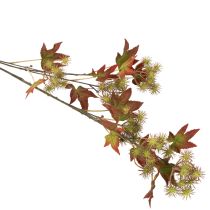 Product Artificial Amber Tree Branch with Autumn Leaves and Seed Pods – 132cm