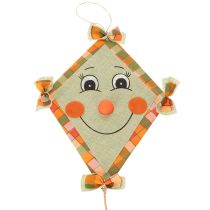 Product Decorative Paper Kites with Faces and Hanger 40cm Set of 2