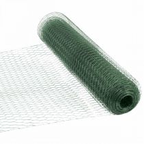 Product Hexagonal mesh green wire PVC-coated wire mesh 50cm×10m