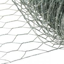 Hexagonal braid wire, silver galvanized, rabbit wire 50cm × 10m