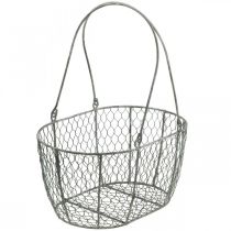 Product Wire basket, Easter basket, decorative basket metal L32/28.5/25cm set of 3