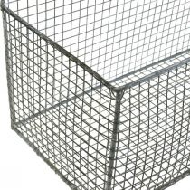 Product Wire basket, wall basket, plant basket Shabby Chic L38/32cm set of 2