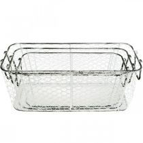 Product Wire basket, planter, planter L43.5 / 39.5 / 35cm, set of 3