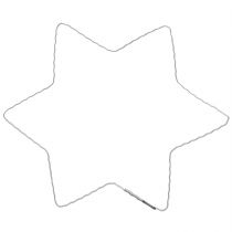 Product Wire Star Wave Ring Stars for Christmas Wreath 20cm 10 Pcs
