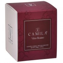 Product Scented candle in glass Camila red wine Ø7.5cm H8cm