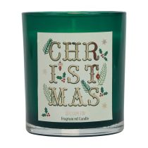 Scented candle Christmas scented candle in a glass green balsam fir Ø8cm