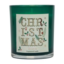 Product Scented candle Christmas scented candle in a glass green balsam fir Ø8cm