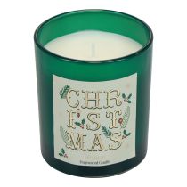 Scented candle Christmas scented candle in a glass green balsam fir Ø8cm