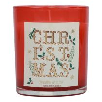 Product Scented candle Christmas scented candle in a glass red cinnamon clove Ø8cm