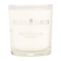 Scented candle in a glass scented candle Christmas white H8cm