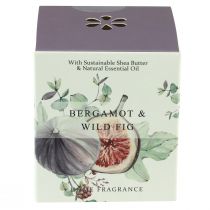 Product Scented candle in glass Bergamot Fig White Ø7.5cm H8.5cm