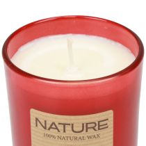 Product Scented candle in a glass natural wax candle Cinnamon Spices 85×70mm