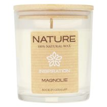 Scented candle in a glass natural wax Wenzel Candles Magnolia 85×70mm