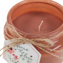 Scented candles in glass wax candles chamomile Ø10cm H8.5cm 3pcs