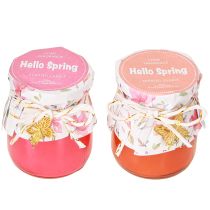 Product Scented candles in glass butterfly gold spring H7cm 2pcs