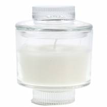 Scented Candle in Glass Vanilla White Ø8cm H10,5cm
