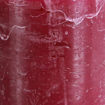 Product Solid coloured candles Berry pillar candles purple 70×120mm 4 pcs