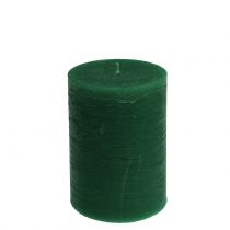 Product Solid-colored candles dark green 85x120mm 2 pcs
