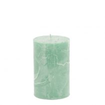Product Solid-colored candles light green 60x100mm 4 pcs