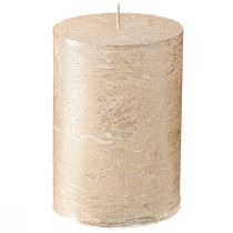 Product Solid-colored candles platinum 70x100mm 4 pcs