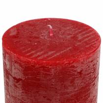 Product Solid-colored candles red 70x100mm 4 pcs