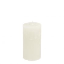 Product Solid colored candles white 50x100mm 4pcs