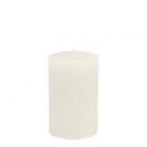 Product Solid colored candles white 60x100mm 4pcs