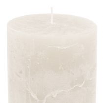 Product Solid colored candles white 60x80mm 4pcs