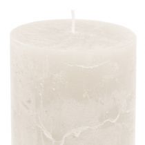 Product Solid colored candles white 85x120mm 2pcs