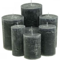 Product Colored candles anthracite Different sizes