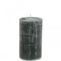 Product Solid-colored candles anthracite pillar candles 70×120mm 4 pcs
