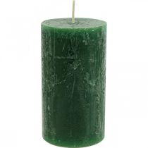 Product Solid Colored Candles Dark Green Pillar Candles 60×110mm 4 Pcs