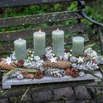 Product Solid coloured candles olive green various sizes