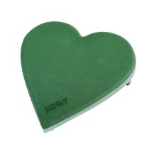 Product Floral foam heart with click system floral foam green 20cm 2pcs