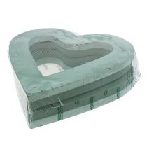 Product Floral foam heart open floral material green 38cm 2 pcs wedding decoration