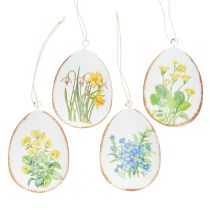 Product Easter eggs with spring flowers, ideal for Easter bouquets or windows, 8cm, 8 pieces