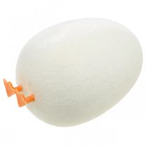 Product Decorative egg with legs Easter egg cream Funny Easter decoration H13cm 4pcs