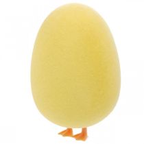 Product Easter Egg with Legs Yellow Decorative Figure Egg Easter Decoration H13cm 4 Pcs