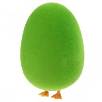 Product Egg Easter decoration with legs Easter egg decoration egg green H13cm 4 pieces