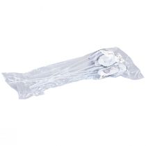 Product Flower stick metal decoration eggs with Easter bunnies 5×7cm 8 pcs