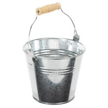 Product Bucket Ø12cm H10cm 8pcs. Zinc, shiny