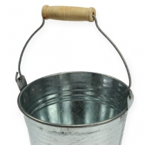 Product Bucket Ø12cm H10cm 8pcs. Shiny zinc